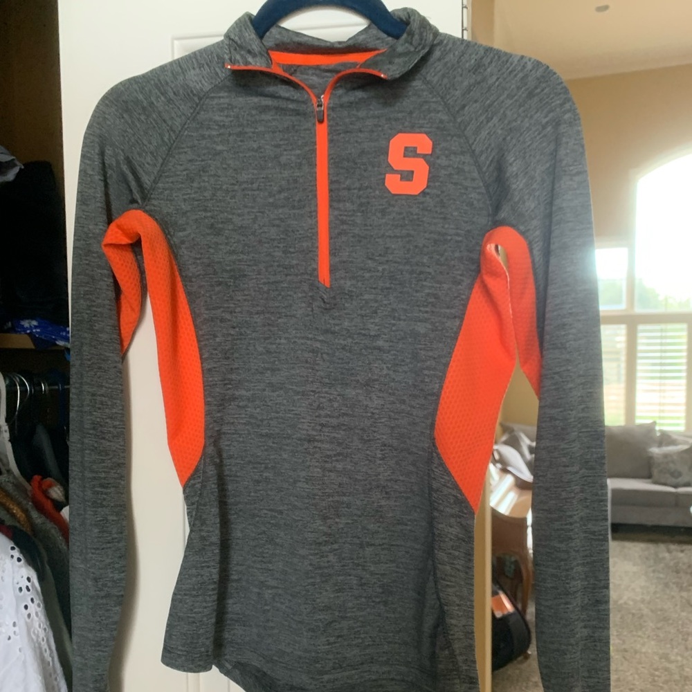 Orange & Gray Active Top by Syracuse University (?¿?) : Smoke F r eE